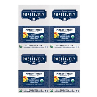 Positively Tea | Organic Mango Tango Tea | 96 Pods, Keurig Compatible
