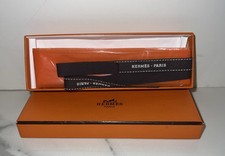 RARE  AUTHENTIC  HERMES FRANCE  GIFT BOX with HERMES RAIN BONNET  6.5"x2"x1"