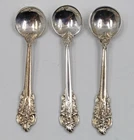 Wallace Grande Baroque Sterling Silver 925 Salt Spoon Lot of 3