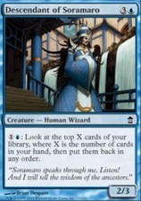 Moderate Play, English MTG Foil Descendant of Soramaro - Foil Saviors of Kamigaw