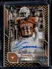 2025 Bowman Chrome University Football Black & Gold Stealth Refractor Colin Simmons #BCA-CS