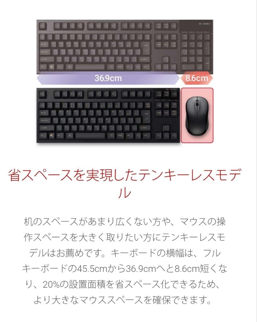 Topre Realforce TKL SA R2TLSA-JP3-IV Ivory Tenkeyless Keyboard