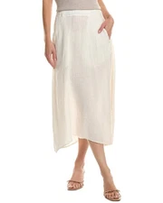 Velvet By Graham & Spencer Linen Midi Skirt Women's