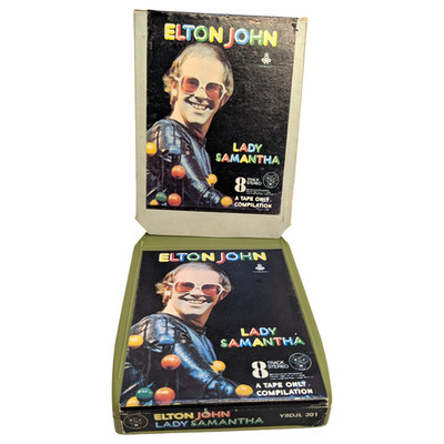 ELTON JOHN Lady Samantha 8-Track Cartridge Boxed Grün A+ REBUILT 1974 Stereo