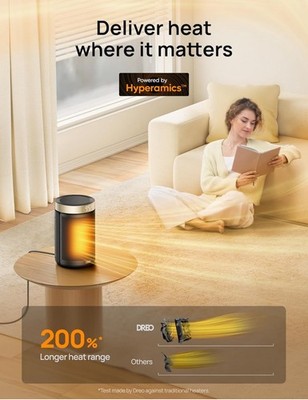 Dreo Space Heater, Portable Electric Heaters for Indoor Use with Thermostat 