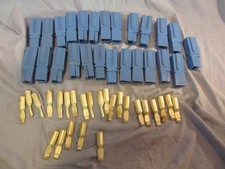 LOT OF 25 ANDERSON POWERPOLE CONNECTORS BLUE LARGE HIGH POWER
