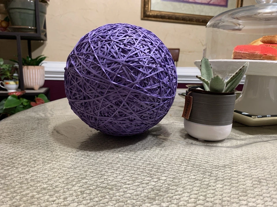 Purple 5 lb Rubber Band Ball Foto 2 de 4