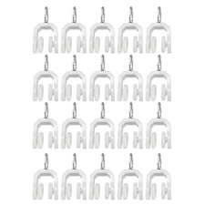 Curtain Track Rollers Stainless Steel Frame Wheeled Carrier 14mm 20Pcs
