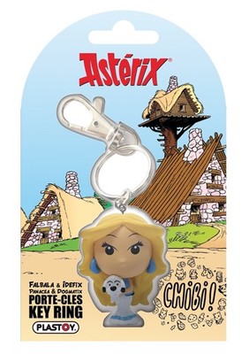 Asterix Falbala With Idefix Chibi Kchain Plastoy Keychain