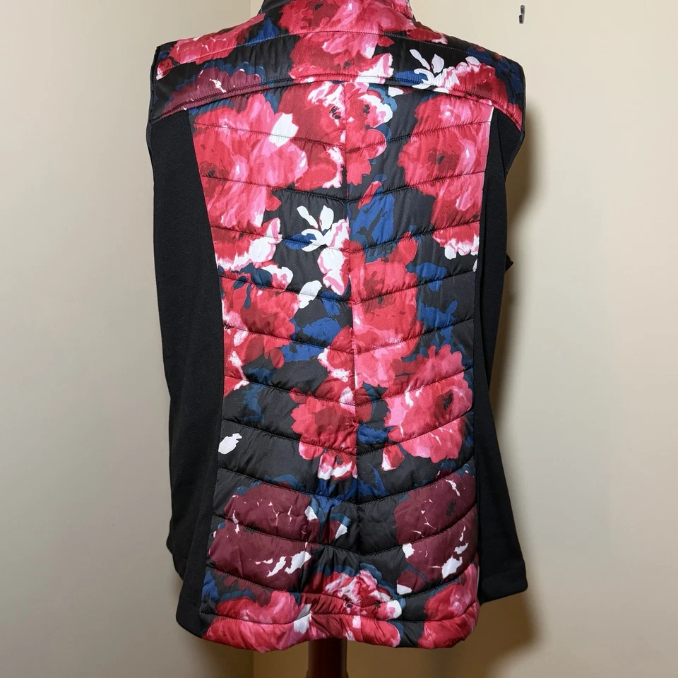 LIVI Active Floral Quilted Puffer Vest Women’s 18/20 Plus Size - Image 4 of 4