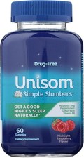 Unisom Simple Slumbers Midnight Raspberry Gummies-60 ct.
