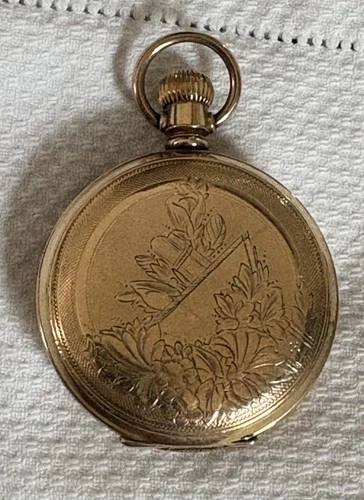 Antique Elgin Pocket Watch Dueber 14K Gold Case Not Running NR