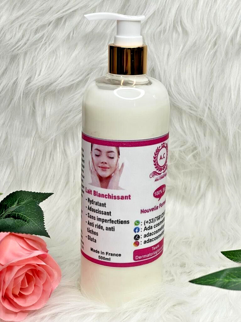 Lait corporel ultra blanchissant 500ml, le soin nourrissant d'exception pour teint parfait