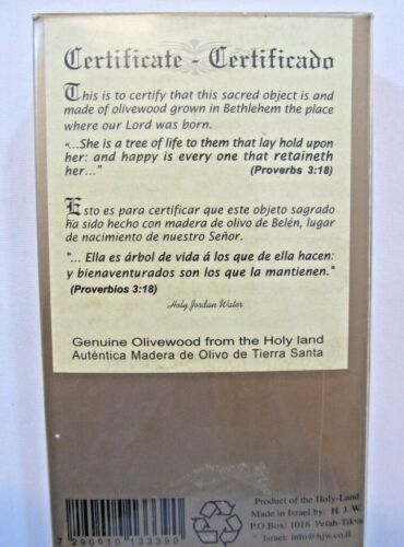 FROM THE HOLY LAND Incense Olive Oil Jordan Water Bethlehem Earth Cross Unopened - Picture 5 of 8