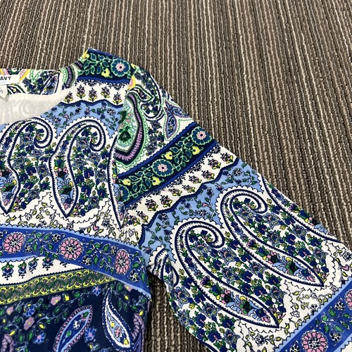 Old Navy Dress Womens XS Blue Boho Hippie Geometric Paisley Lined - Picture 4 of 16