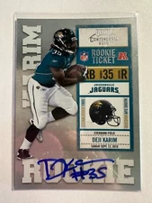 K100,486 - 2010 Playoff Contenders #125 Deji Karim Auto RC