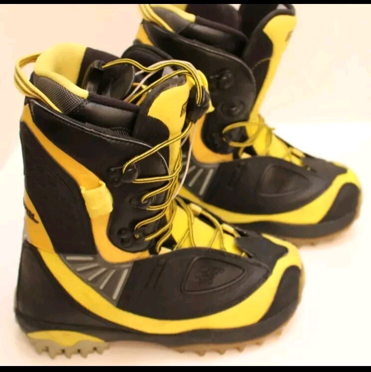 Stivali da snowboard uomo 10 5 SALOMON SYNAPSE Customfit 3D nero e giallo