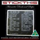 <!--F#f_0-->Holden Monaro GTS Sandman - Fuse Cover Panel Sticker Decal - Suit WB<!--F/-->
