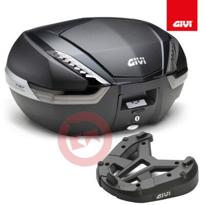GIVI KIT KOFFER CARBON V47NNT PLATTE SR2150 M7 YAMAHA X-MAX 125 2018-2021