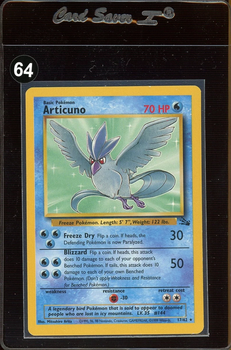  Articuno 17/62 Pokemon Card Very Rare : Toys & Games