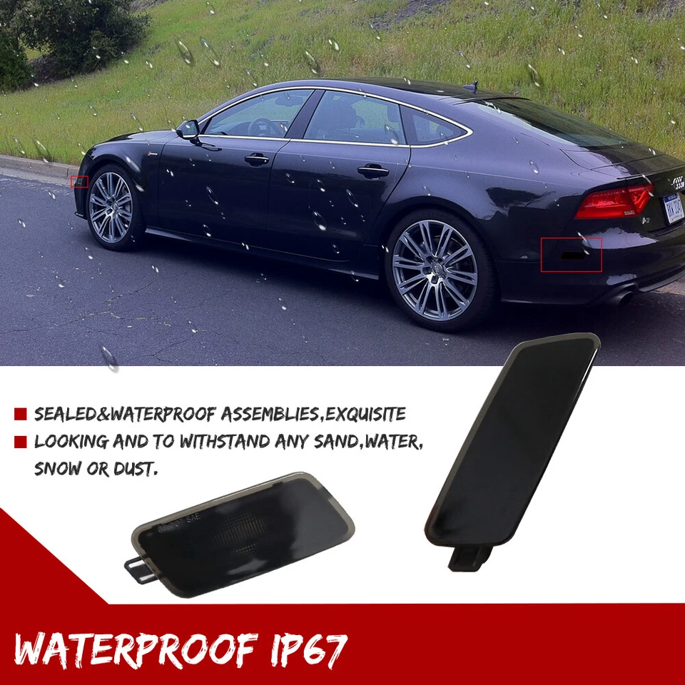 4x Luces de señalización delanteras y traseras ahumadas para Audi A7 S7 RS7 Quattro 2012-2018 Foto 4 de 4