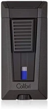 Colibri Stealth Triple Jet Flame Cigar Lighter - Black - New