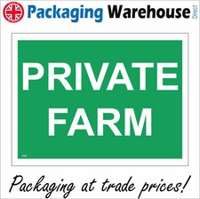GE490 PRIVATE FARM SIGN AGRICULTURE STABLES SHED OUTBUILDINGS KEEP OFF LAND