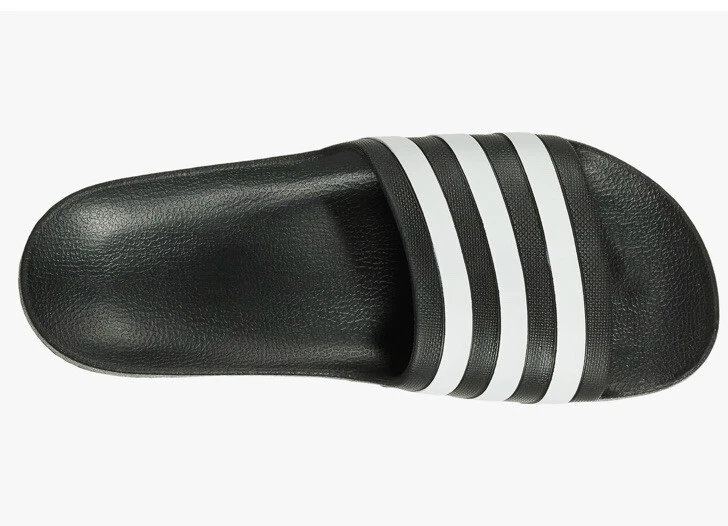 Adidas Adilette Aqua Slides Unisex Nero Bianco