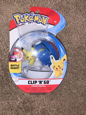Pokemon Clip 'n' Go Pikachu Great Ball Wicked Cool Toys