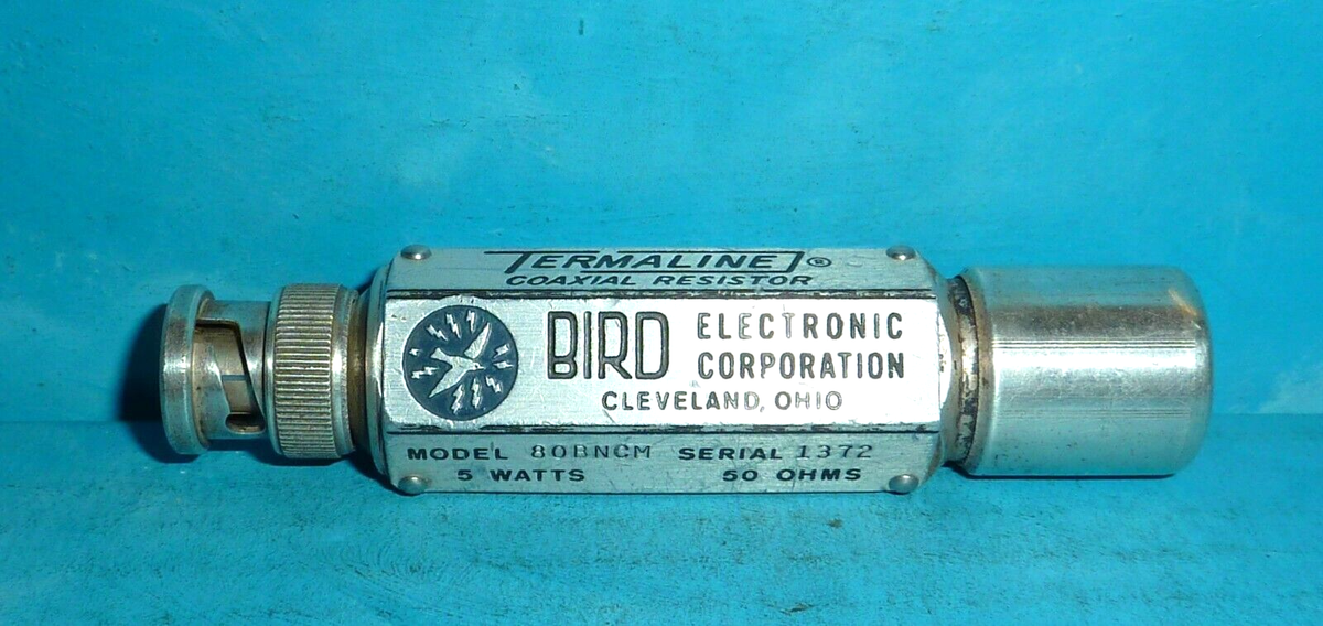 Bird Electronic Corp Termaline Coaxial Resistor 80BNCM 5W Bird Electronic Corp Termaline Coaxial Resistor 80BNCM 5W