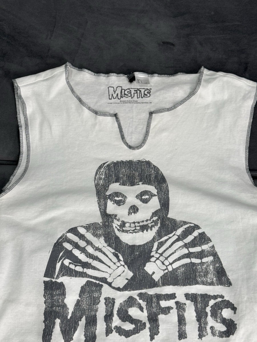 Misfits Vintage Tank Top Women's Size L Skull Goth Monster Logo