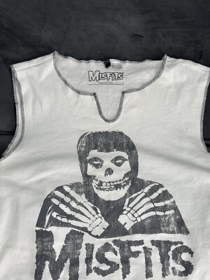 Misfits Vintage Tank Top Women's Size L Skull Goth Monster Logo