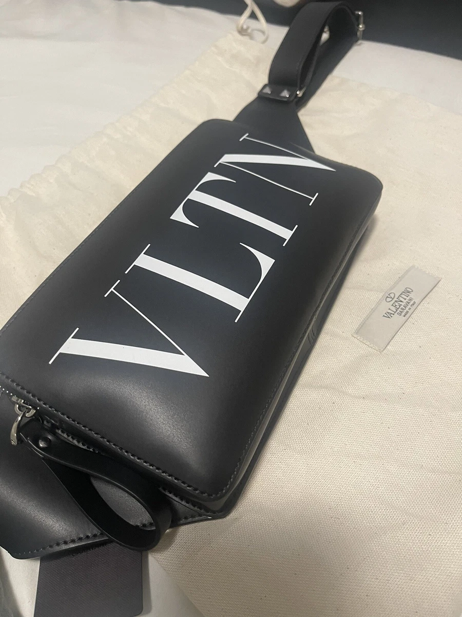 Valentino Garavani Men's Vltn Nylon Belt Bag - Black - Belt Bags