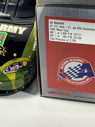 1/24 nascar diecast, Joe Nemecek #01, GI Joe 40th Annv, US Army 2004, Action - Picture 3 of 3