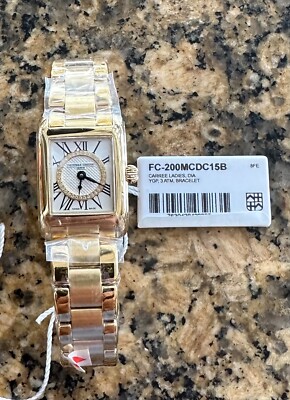 frederique constant ladies watch.  Gold, 35 Diamonds. Perfect condition, in box