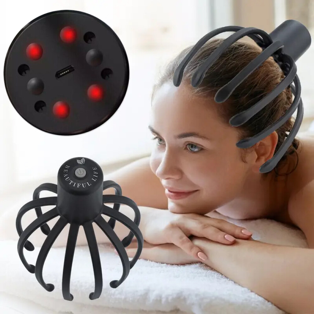 Octopus Scalp Massager Electric Scalp Massager with 3 Modes Head Massager  Relax