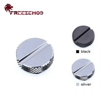 G1/4" Low Profile Stop PLUG Fitting with Coin Slot for PC Desktop Water Cooling