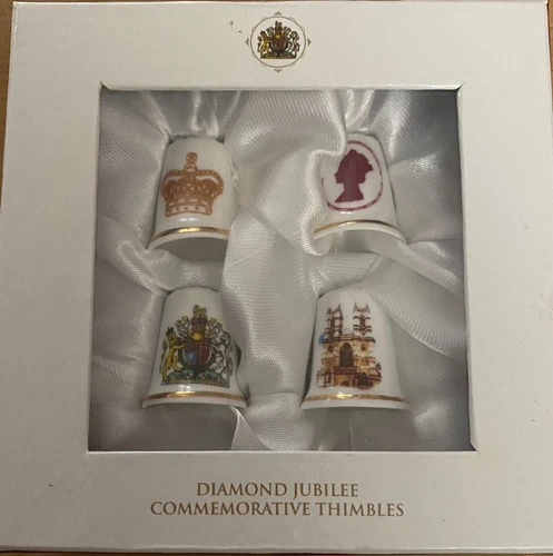 Thimble collectibles diamond jubilee of Her Majesty Queen Elizabeth 1952-2012