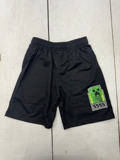 Minecraft Black Pajama Sleep Shorts Boys Size 5