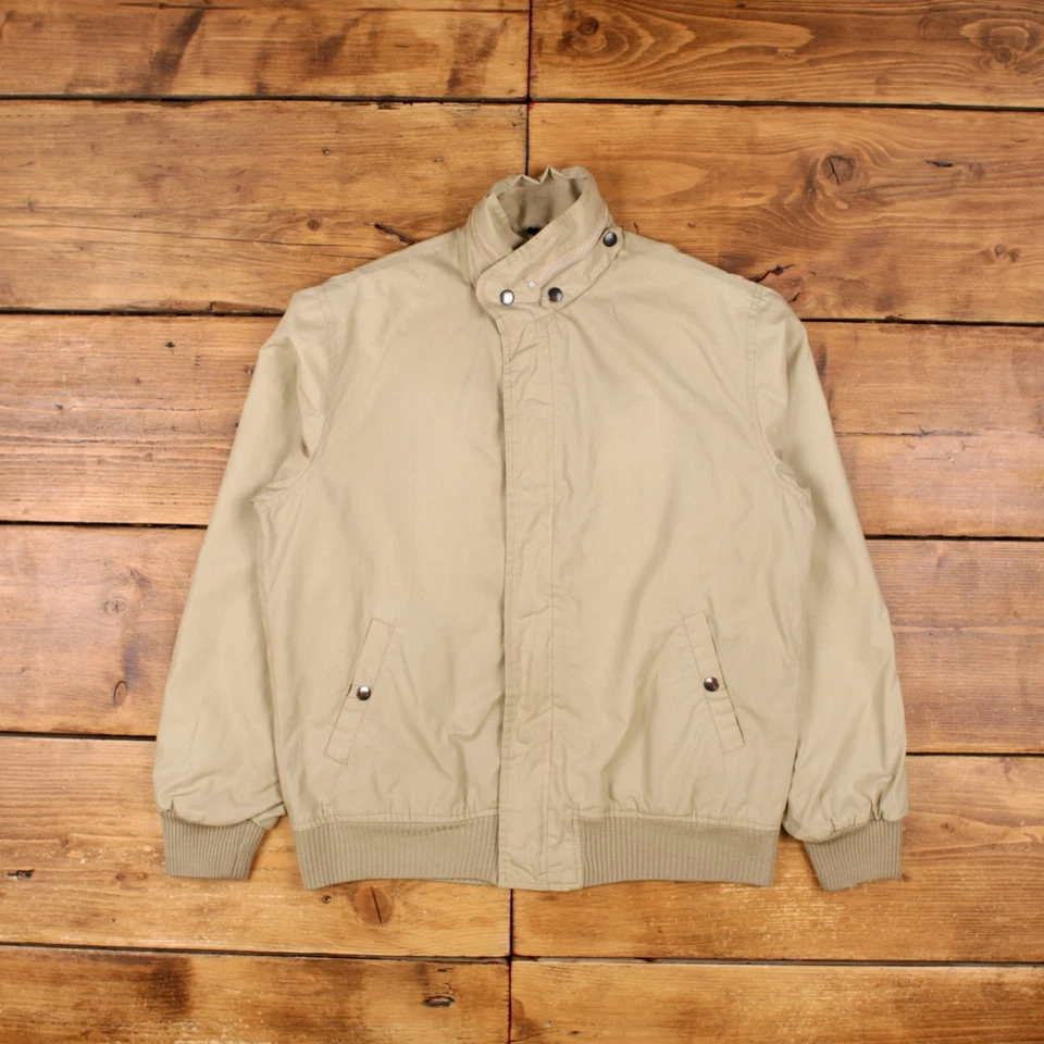 Vintage Britches Windbreaker Jacket M 80s Beige