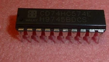 NEW 10PCS HARRIS CD74HC574E IC High Speed CMOS Logic 20-Pin PDIP D-Type TUBE