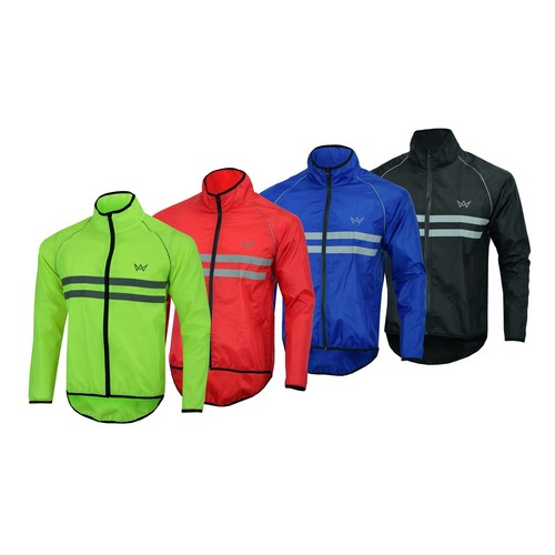 Linea Uomo Giacca Ciclismo Alta Visibilità Impermeabile Corsa Superiore  Cappotto Di Pioggia S-2XL | eBay