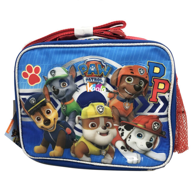 Personalised Paw Patrol Kids Lunch Bag Any Name Childrens Boys School Box 6