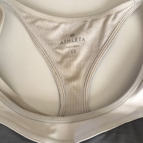 Athleta Triple Dare Sports Bra Pink Gray White Size XS XSmall - Picture 3 of 10