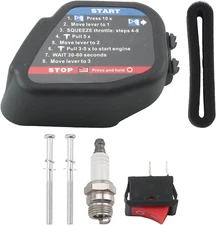 Black MTD 753-06415 Trimmer Air Filter Assembly with Spark Plug and Air Filter 7