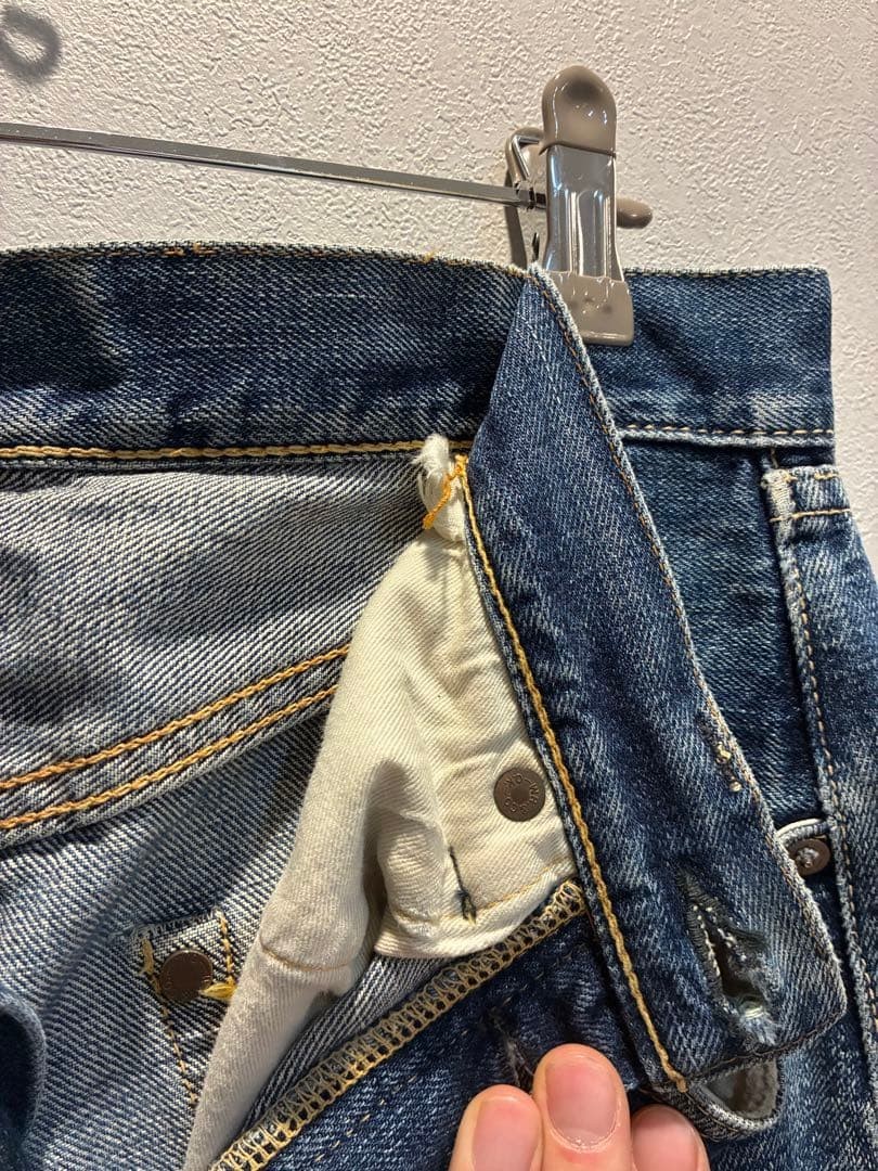 Warehouse W32 Lot 1001XX 13.5oz Selvedge Straight Denim Jeans Blue