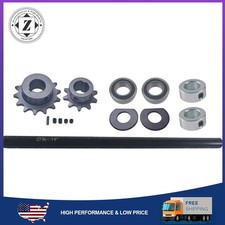 Jackshaft 3/4"X14" Shaft Collars Bearings 14T Sprocket Fit For Go Kart Mini Bike