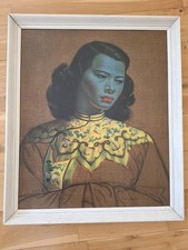 VLADIMIR TRETCHIKOFF: THE CHINESE GIRL - FRAMED PRINT - VINTAGE 1950s