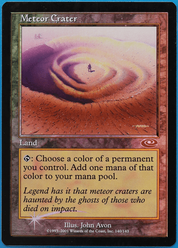 Meteor Crater FOIL Planeshift PLD Land Rare MAGIC MTG CARD (ID# 501196) ABUGames - Picture 1 of 2