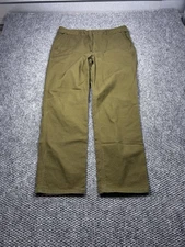 Duck Camp Pants Mens 36T Green Canvas Outdoor Workwear Hunting Tall Field